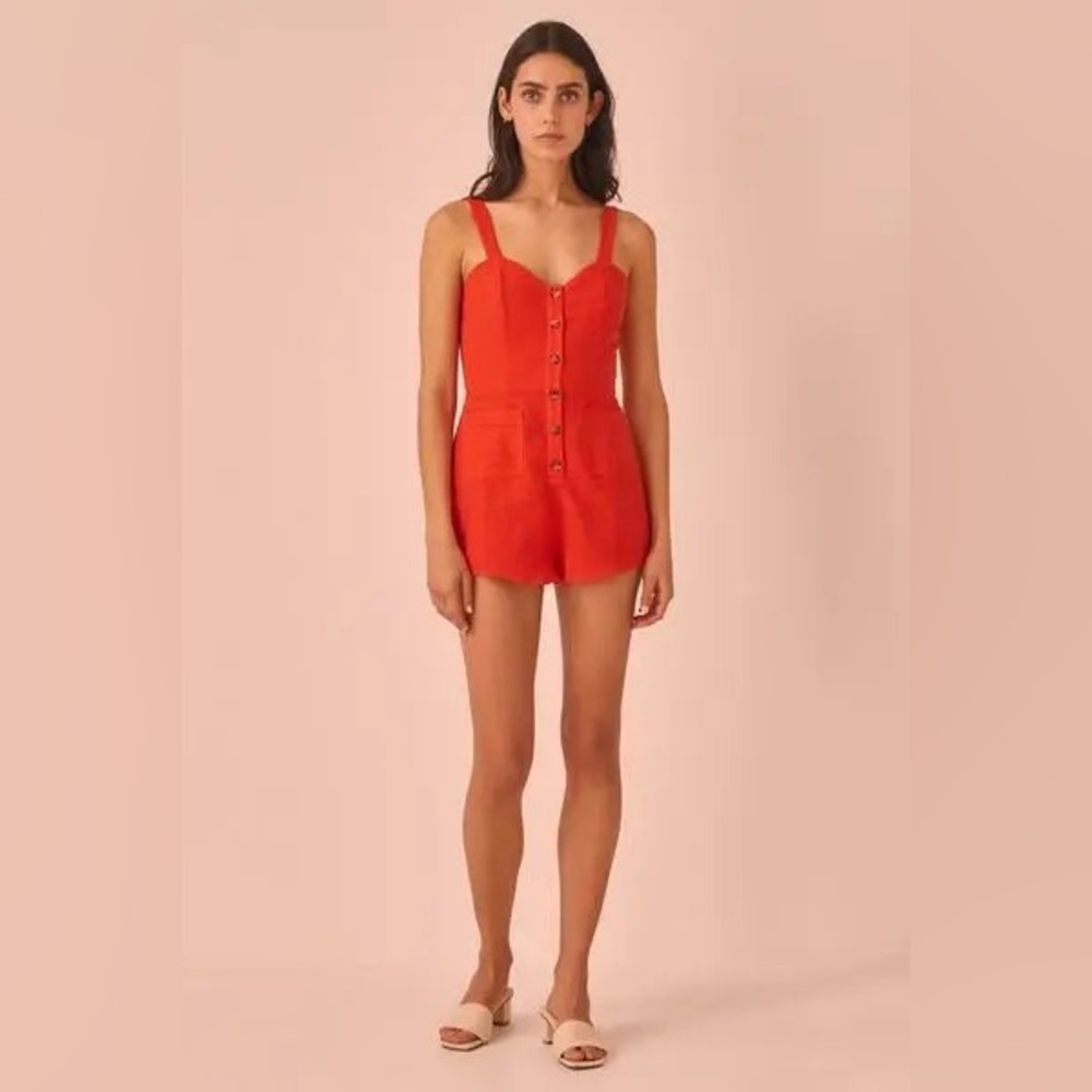 NWT The Fifth Label Realism Playsuit in Morange